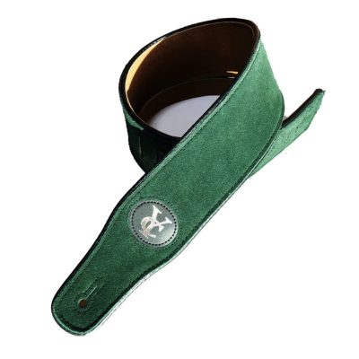 Correa de Guitarra de Ante 'Elegancia Rústica' Color Verde