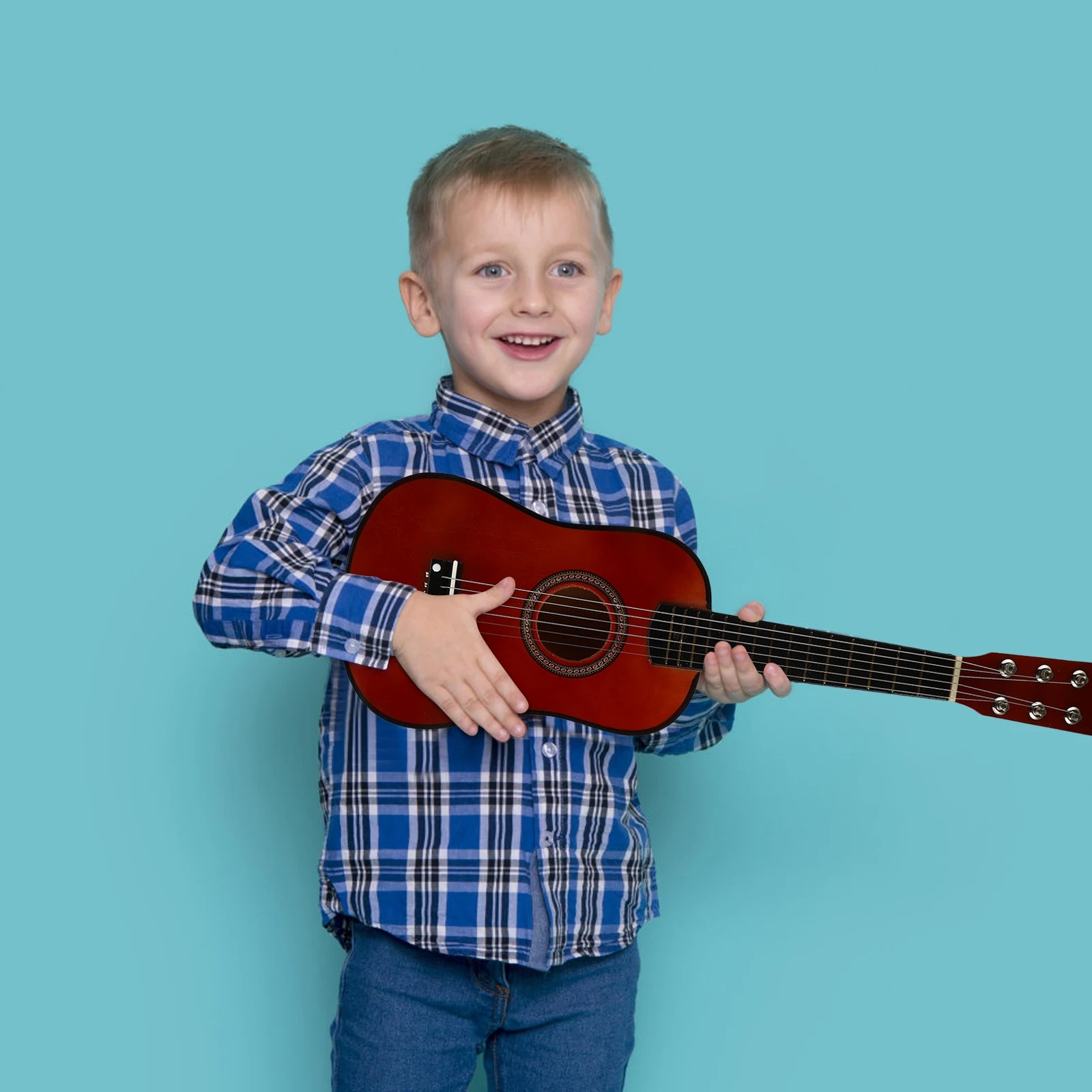 Guitarra acústica Folk Avant para niños de 58 cm 'Crepúsculo Llameante