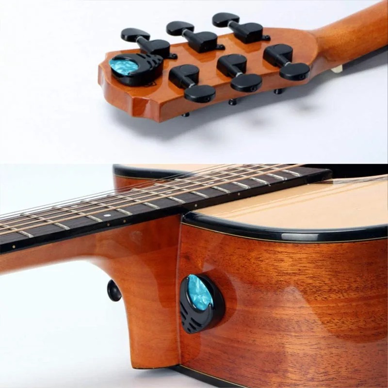 Avant Porte-Púas de Guitarra - Agarre Compacto Autoadhesivo - Compacto y colorido