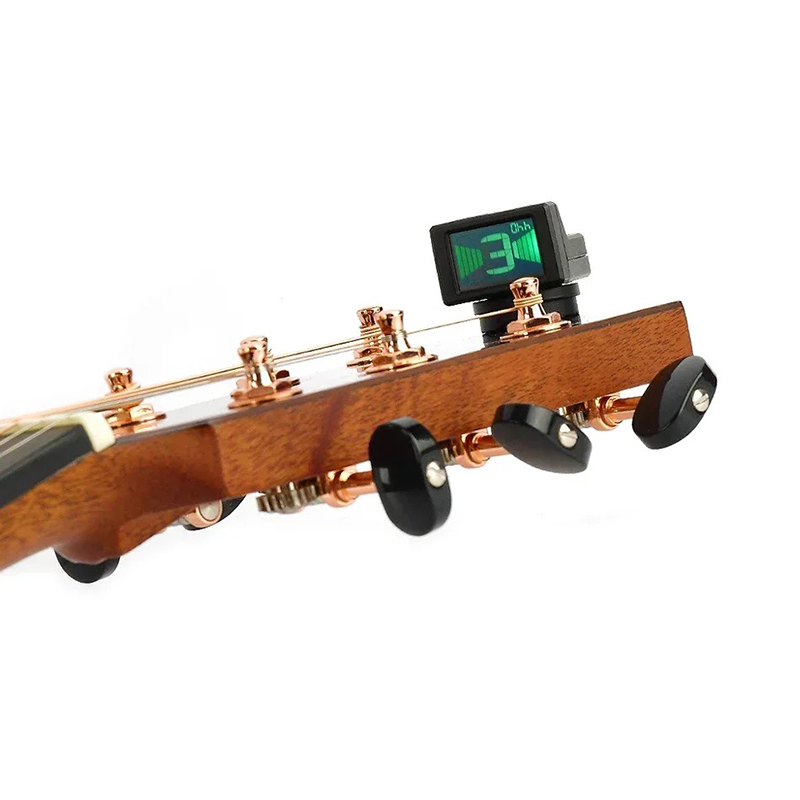 Detalles de Afinador de Guitarra Digital con Pantalla LCD y Pinza de Clip