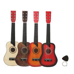 Detalles de guitarra acústica para niños en madera de tilo - ¡4 colores a elegir!