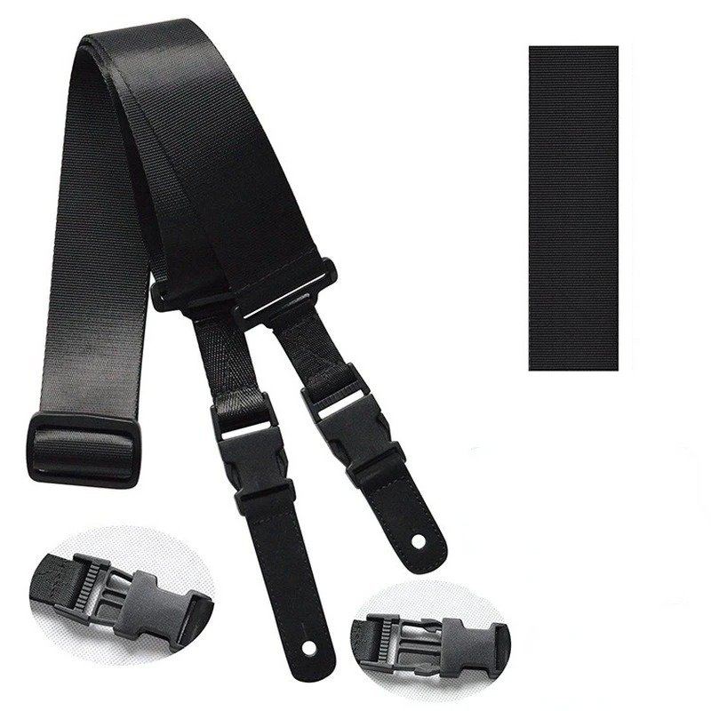 Complete details of the "Black Clip Pro" electric guitar strap