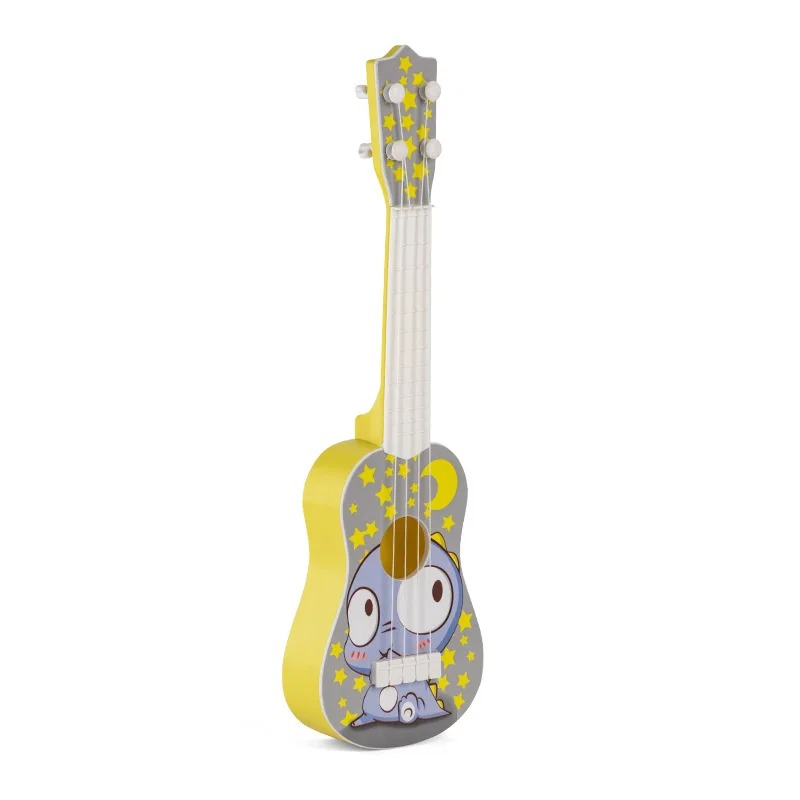 Child's Guitar with Cute Animals - Moon and Starry Owl