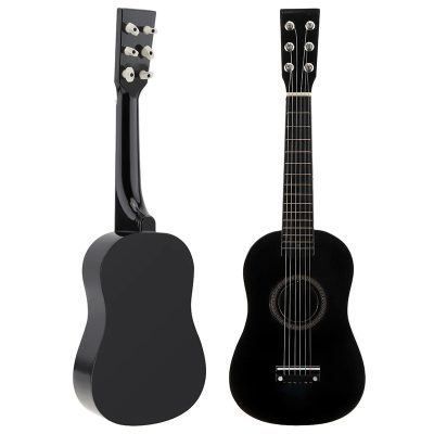 Trío de Guitarras Infantiles en Armonía Colorida, Negras, de 58 cm