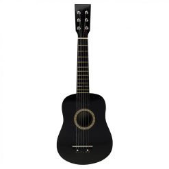 Child's classical guitar made of black colored linden wood