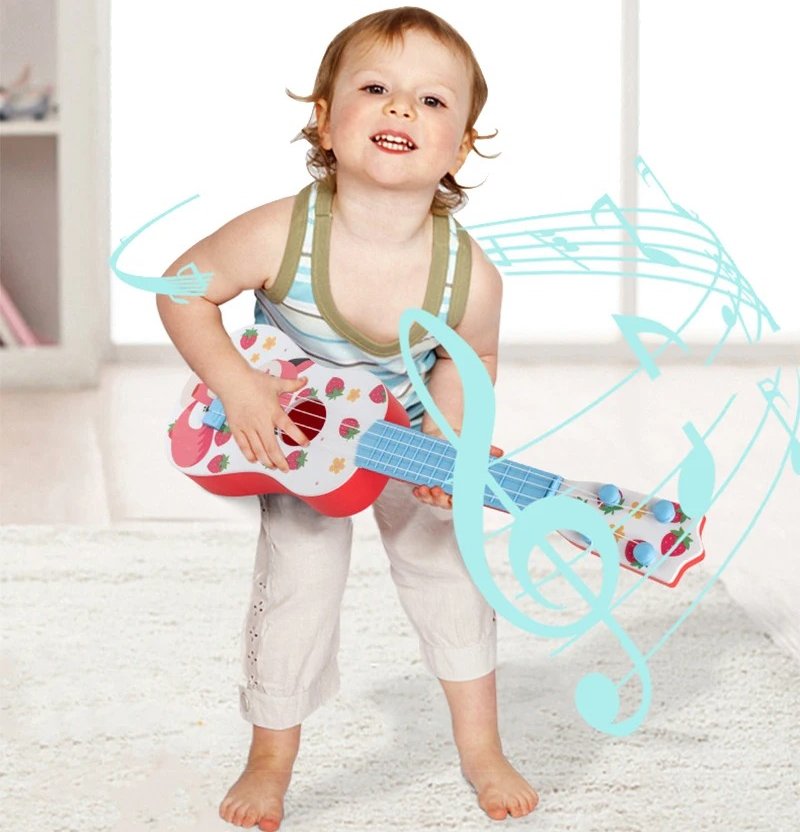 Magnífica Guitarra para Niños con Adorables Animales - Zorro Fresa