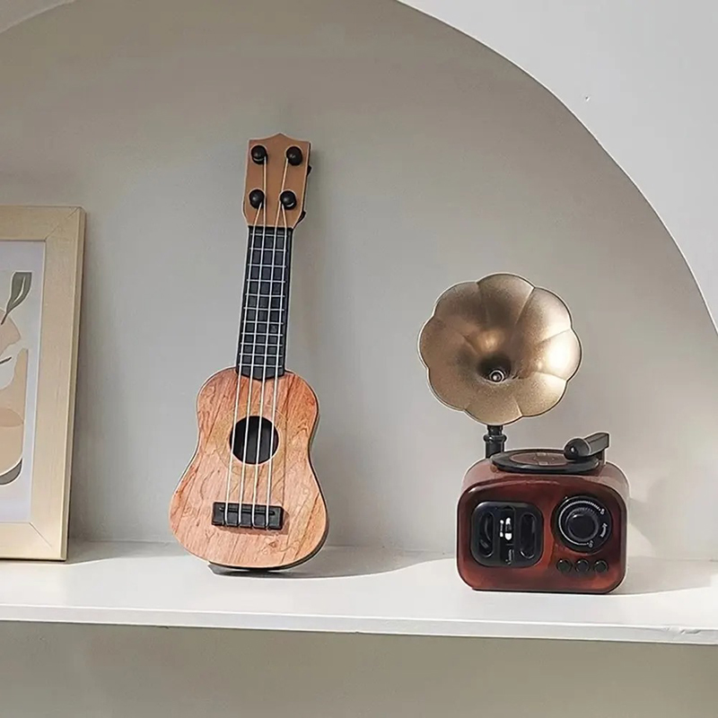Mini Guitarra Ukulele para Niños - Ukulele Clásico de Madera Natural