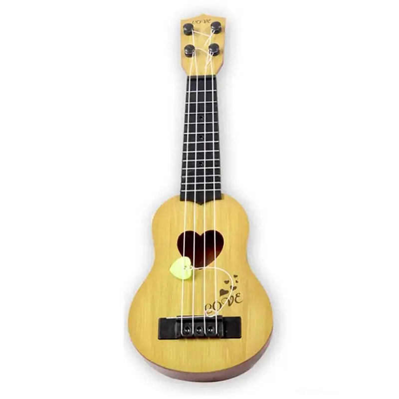 Mini Ukelele para Niños 'Melodías del Corazón' Color Beige