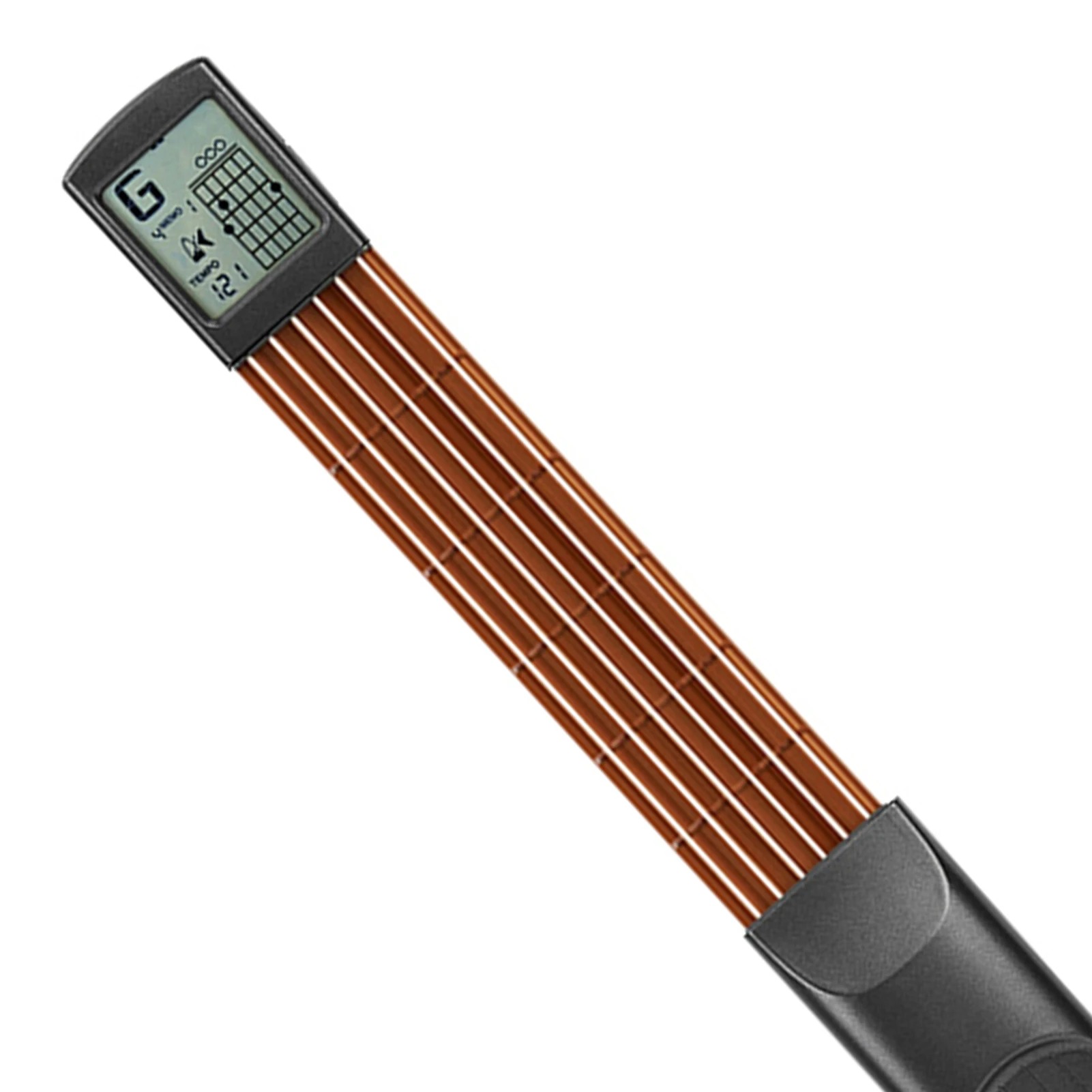 Mini mango de entrenamiento para guitarra PocketChord Pro - 6 trastes con pantalla giratoria y metrónomo
