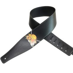 Correa de Guitarra con Cabeza de Muerte Pirata Rocker