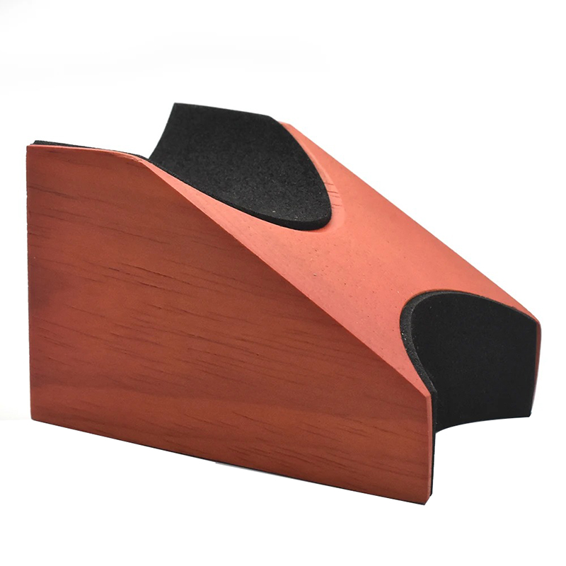 Soporte de Reposabrazos de Madera para Guitarra y Ukelele - Antideslizante y Estable Color Naranja