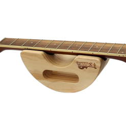 Soporte de Reposo en Madera para Mango de Bajo - Forma Semi-Circular Antideslizante