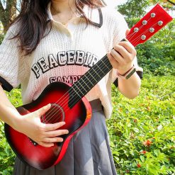 Vista general de la guitarra para niños de 63 cm - Resplandor Rubí