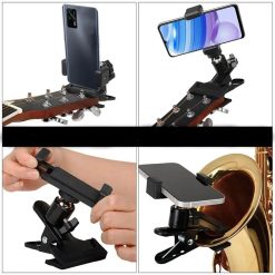 Vista general Soporte para Teléfono de Músico - Clip Universal para Guitarra e Instrumentos