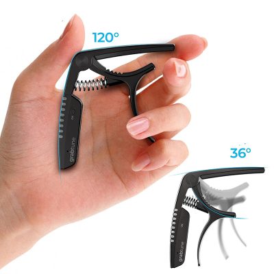 Avant Capo de Guitarra Modelo Grabtune Pro 2-en-1 Afinador Inteligente LED Recargable