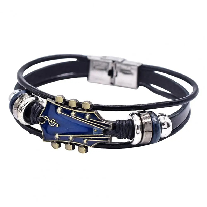 Pulsera de Guitarra - Clavijero de Rock "Acordes Cromáticos" de Color Azul