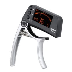 Capodastro Afinador LCD Modelo Clip & Tune Versátil Color Plata