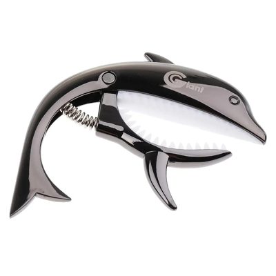 Capodastre de Guitarra con Diseño de Delfín - Metal Original para Guitarra Acústica y Eléctrica de Color Negro