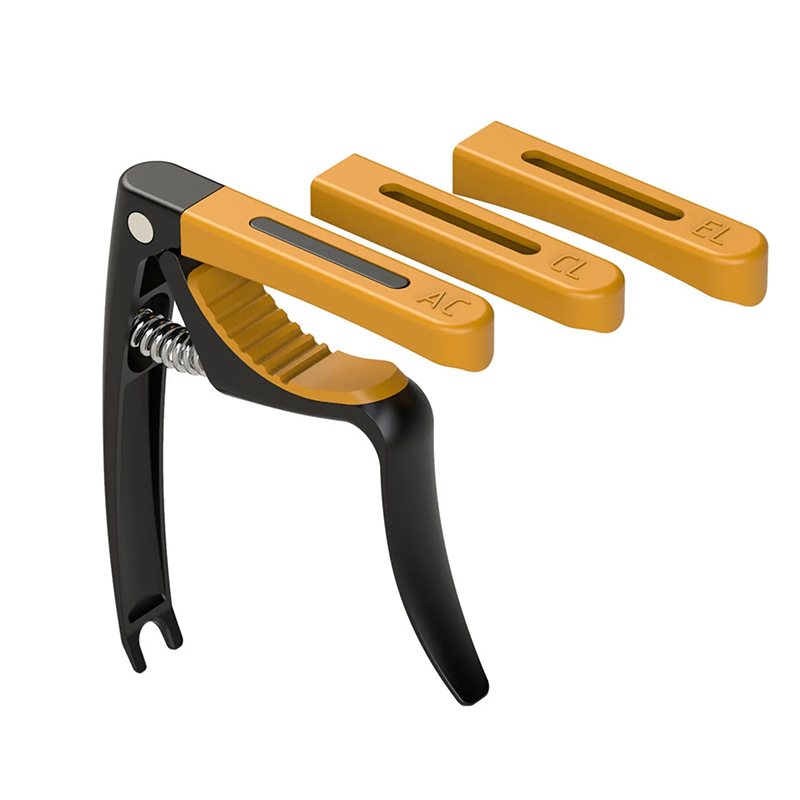 Capodastre Universal Multi-Perfil - Ajuste 3-en-1! Color Naranja