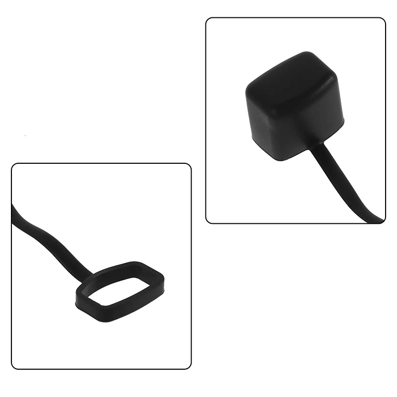 Capuchones - de Protección para Kazoo - Lote de 6 Piezas de Silicona Negra Suave