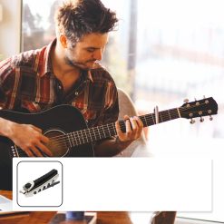 Detalles de Cejilla para Guitarra Clásica con Correa - Ligera, Elástica y Ajustable Multi-Instrumento