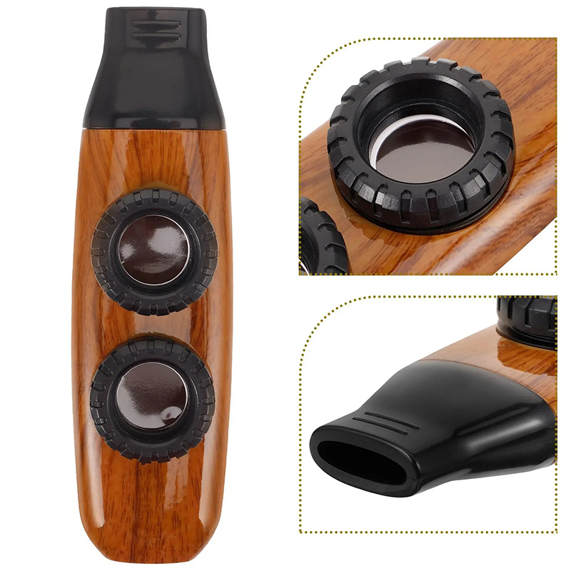 Detalles de Kazoo de Diseño Vintage en Madera - Efectos de Sonido Múltiples