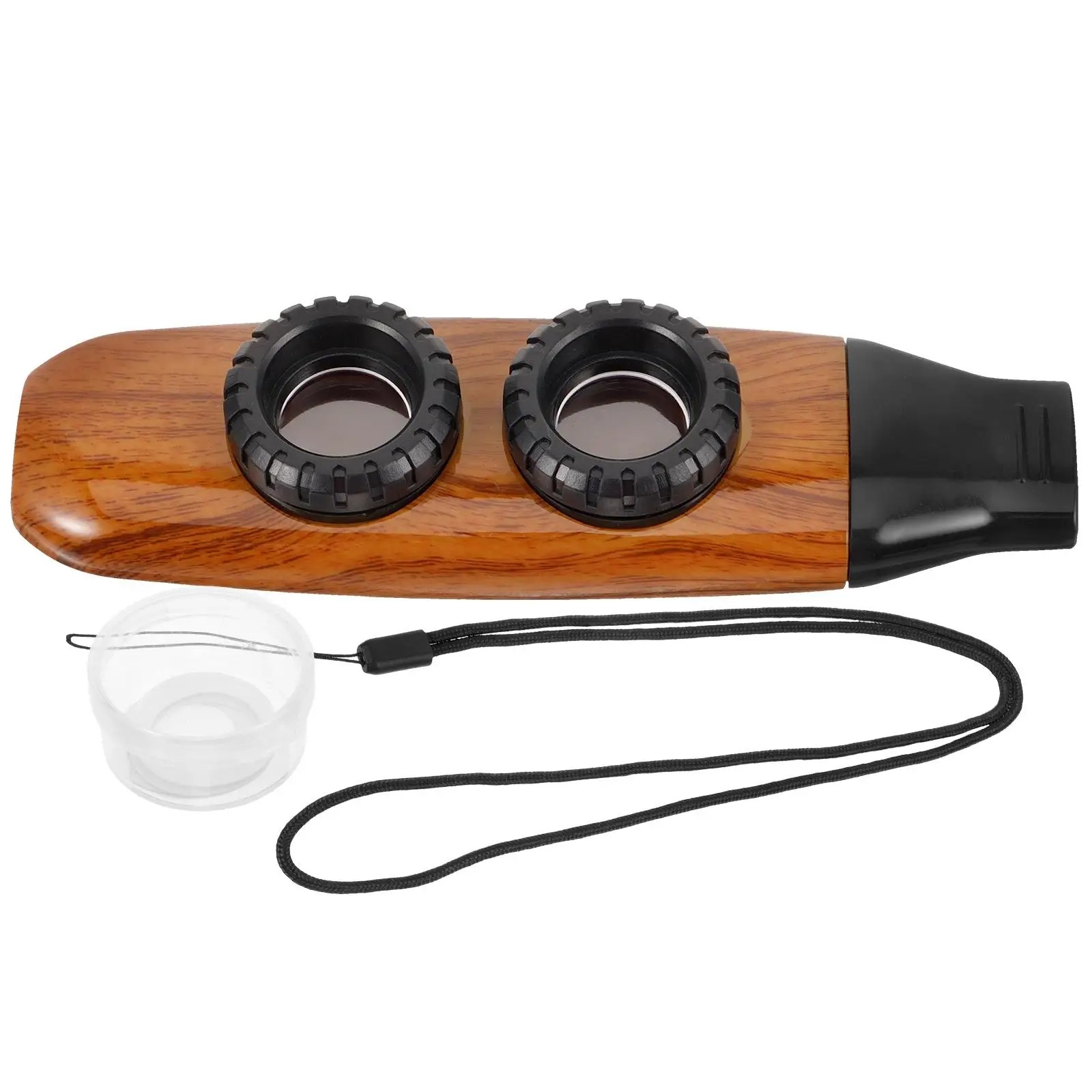 Detalles del Kazoo Eléctrico Inalámbrico - Diseño de Madera Vintage - Efectos de Sonido Múltiples