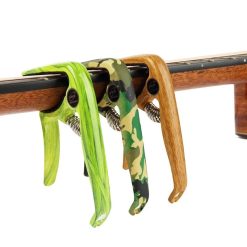 Detalles del Magnífico Cejilla de Guitarra en Verde Neón Brillante