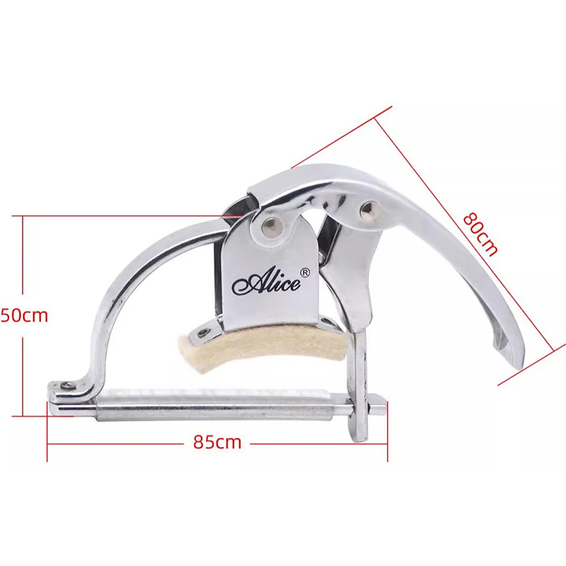 Dimensiones de Capodastro para Guitarra Clásica - Modelo de Llave de Palanca