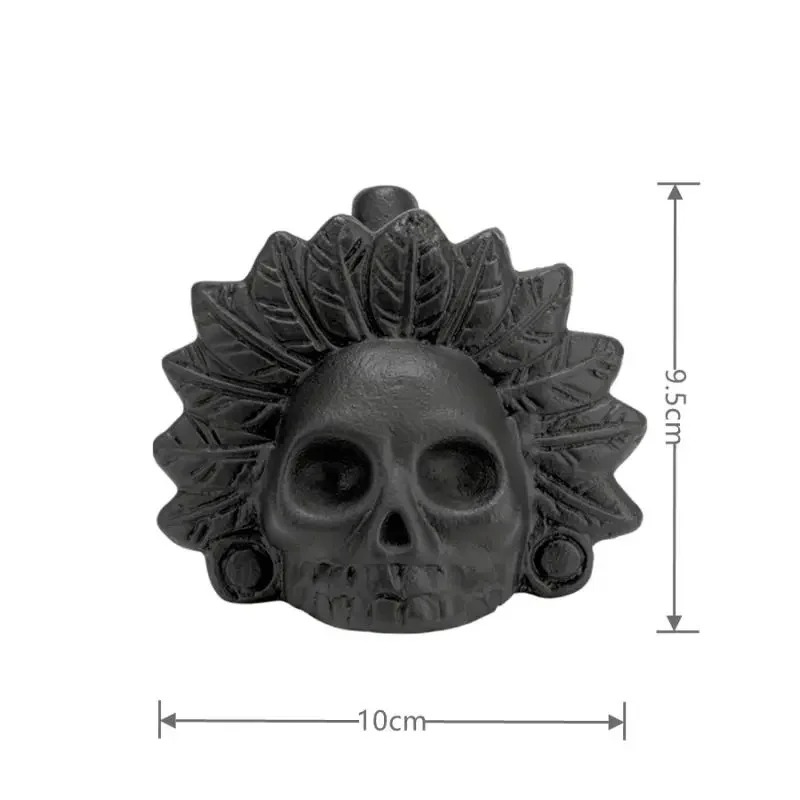 Dimensiones Silbato Azteca Ritual Cráneo del Sol Negro
