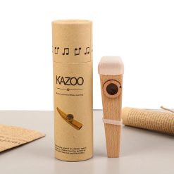 Kazoo Acústico de Madera Natural - Diseño Clásico y Sonido Auténtico - ¡Completo!