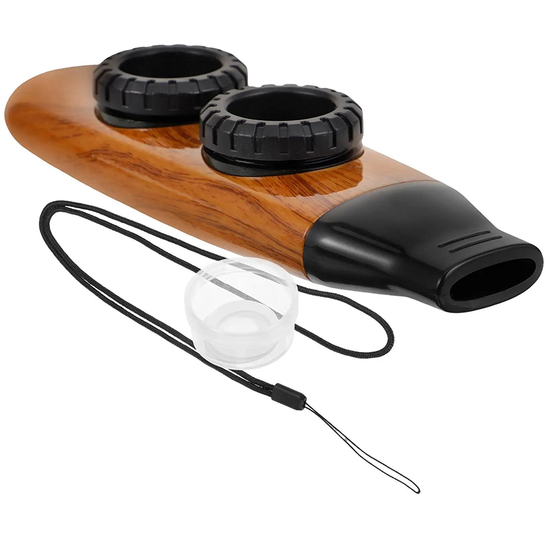 Kazoo de Diseño Vintage en Madera - Efectos de Sonido Múltiples