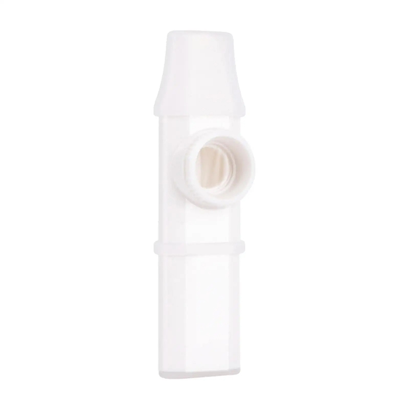 Kazoo Polivalente con Sonido Puro y Boquilla para Flauta Dulce de Color Blanco