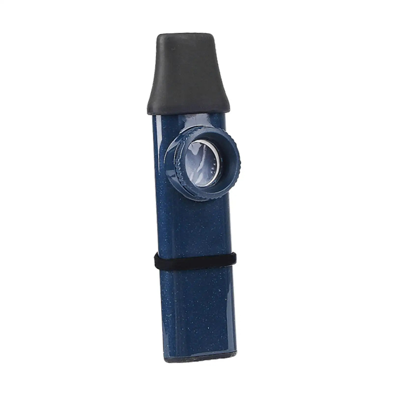 Kazoo Polivalente con Sonido Puro y Boquilla para Flauta Dulce de Color Azul Marino