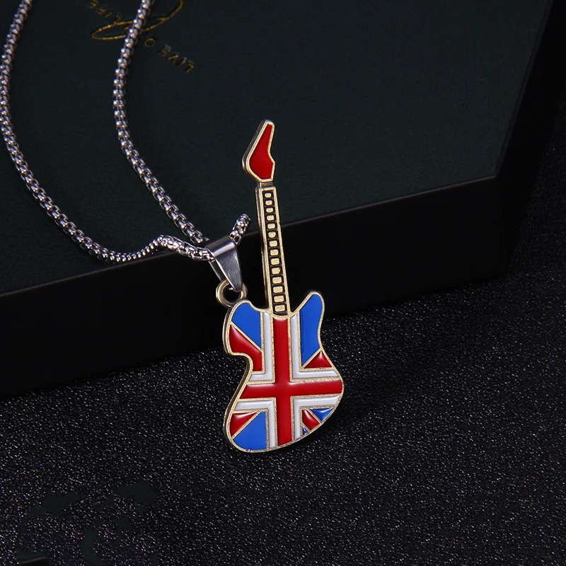 Colgante de Guitarra Rock - Leyenda Británica