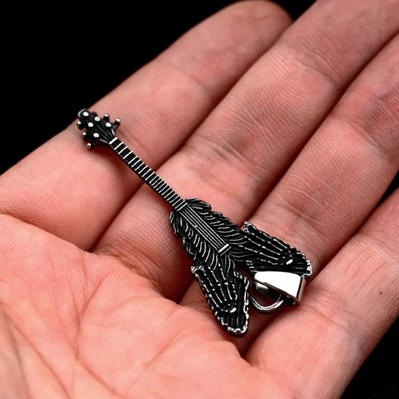 Colgante - Guitarra de Rock Metal - Garra Esquelética