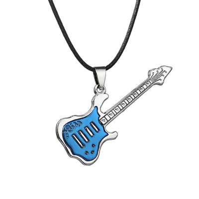 Colgante de Guitarra Rock 'Solo Cromático' de Color Azul