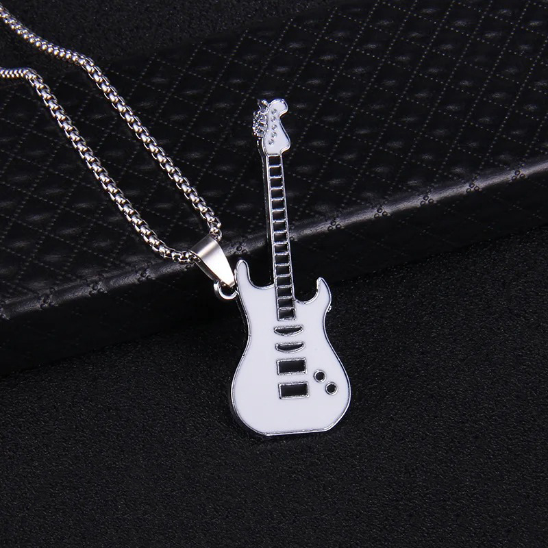 Colgante de Guitarra Rock Strat'Color de Color Blanco