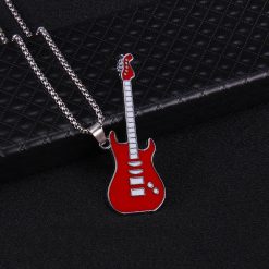 Colgante de Guitarra Rock Strat'Color de Color Rojo