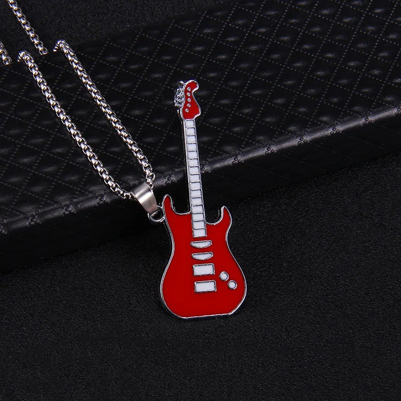 Colgante de Guitarra Rock Strat'Color de Color Rojo
