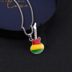 Colgante de Guitarra Rock - Mini Vibraciones Rasta