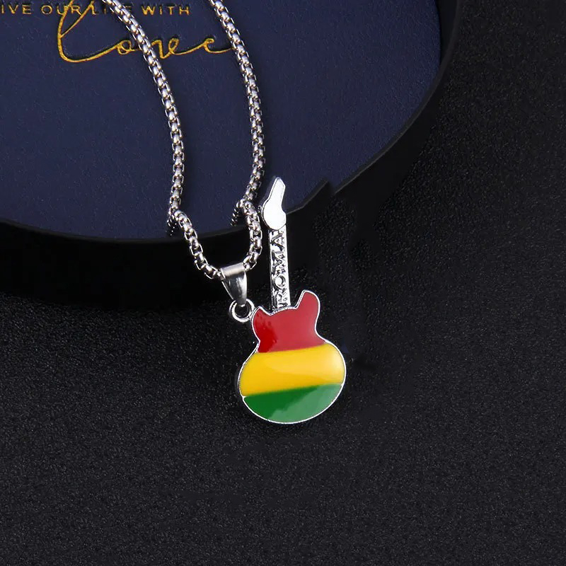 Colgante de Guitarra Rock - Mini Vibraciones Rasta