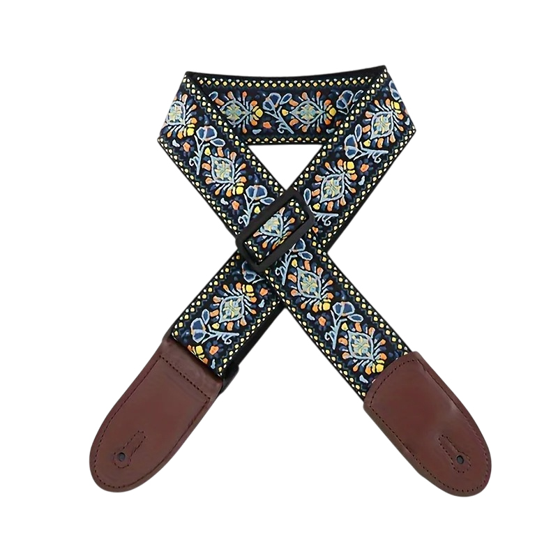 Correa de guitarra - Vintage Azul Bohemio