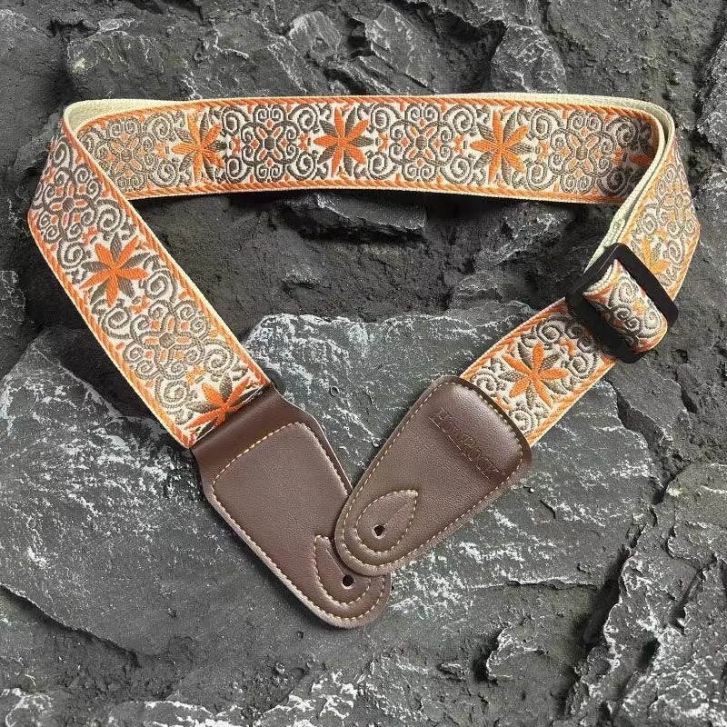 Correa de Guitarra Vintage con Mandala Solar