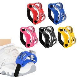 Pandereta de Pie para Músico - Accesorio de Percusión Jingle Beat Multicolor para el Pie