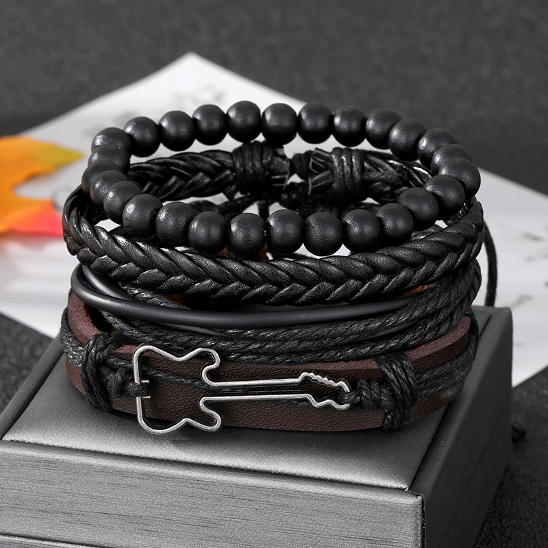 Pulsera Avant de Guitarra con Riff de Rock Oscuro