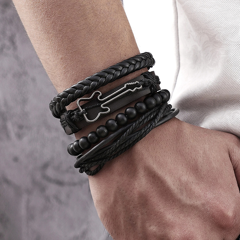 Pulsera de Traste de Guitarra de Rock Oscuro