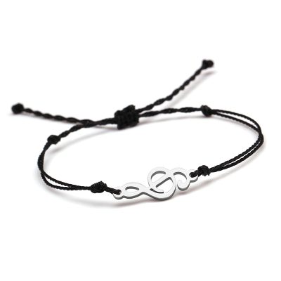 Pulsera Musical Línea Melódica Color Negro