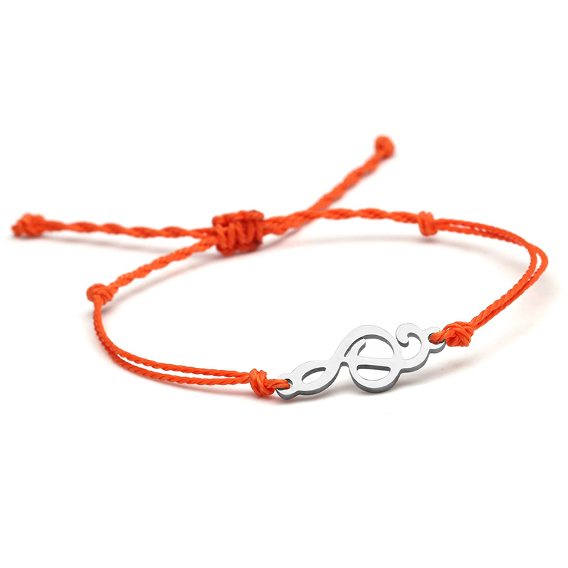 Pulsera Musical Línea Melódica Color Rojo