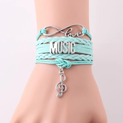 Pulsera Musique Love & Melody de Color Azul Cielo